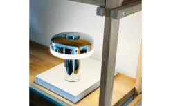 Dyberg Larsen Porter Uppladdningsbar Bordslampa 16,5cm Krom* Uppladdningsbara Lampor Inomhus