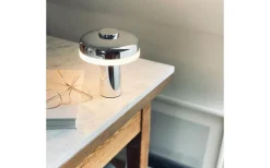 Dyberg Larsen Porter Uppladdningsbar Bordslampa 16,5cm Krom* Uppladdningsbara Lampor Inomhus