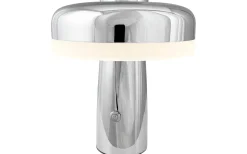 Dyberg Larsen Porter Uppladdningsbar Bordslampa 16,5cm Krom* Uppladdningsbara Lampor Inomhus