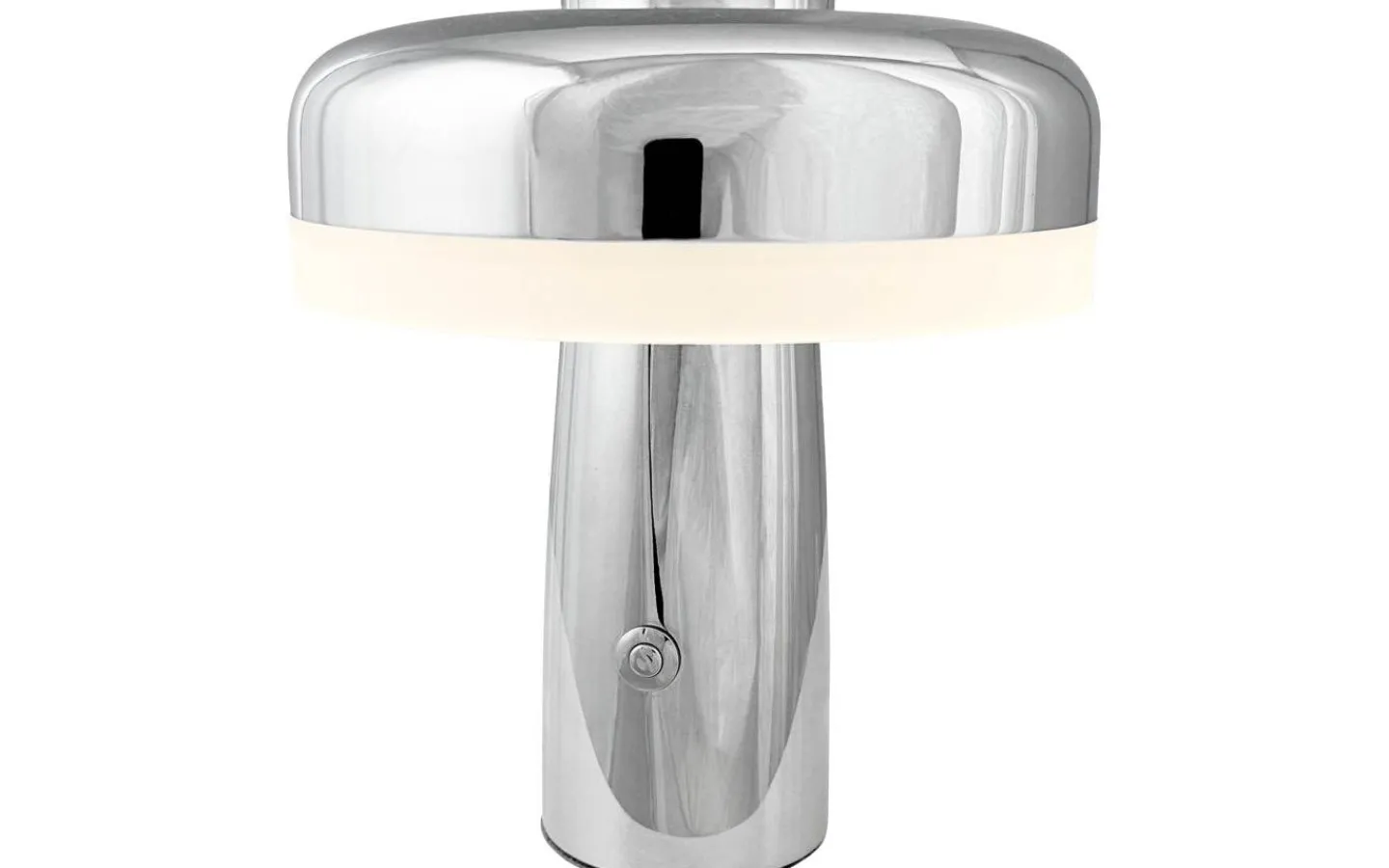 Dyberg Larsen Porter Uppladdningsbar Bordslampa 16,5cm Krom* Uppladdningsbara Lampor Inomhus