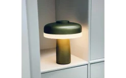 Dyberg Larsen Porter Uppladdningsbar Bordslampa 16,5cm Metallic Grön* Uppladdningsbara Lampor Inomhus