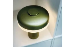 Dyberg Larsen Porter Uppladdningsbar Bordslampa 16,5cm Metallic Grön* Uppladdningsbara Lampor Inomhus