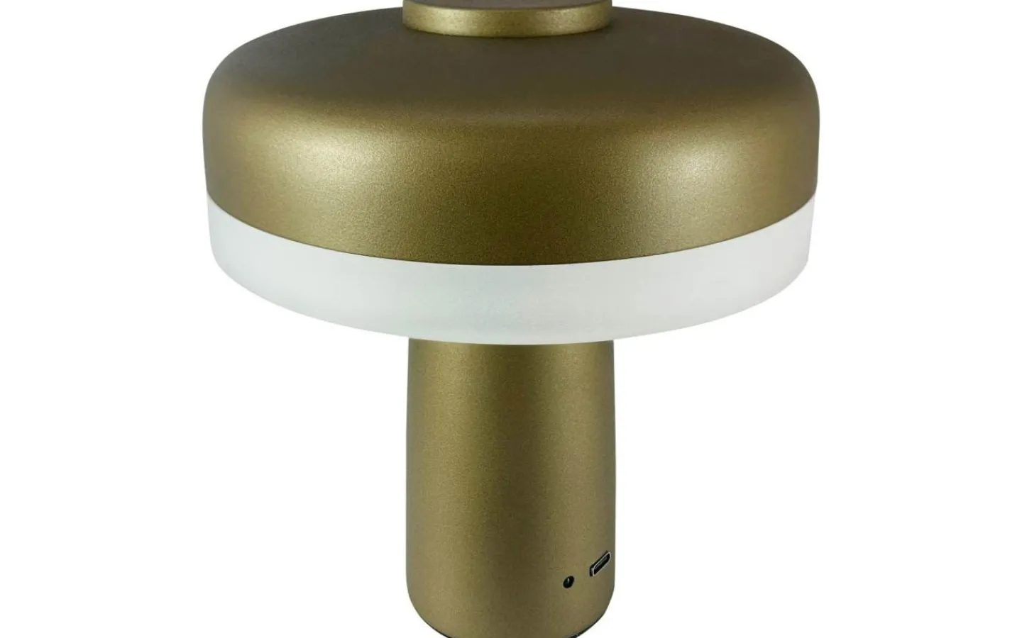 Dyberg Larsen Porter Uppladdningsbar Bordslampa 16,5cm Metallic Grön* Uppladdningsbara Lampor Inomhus