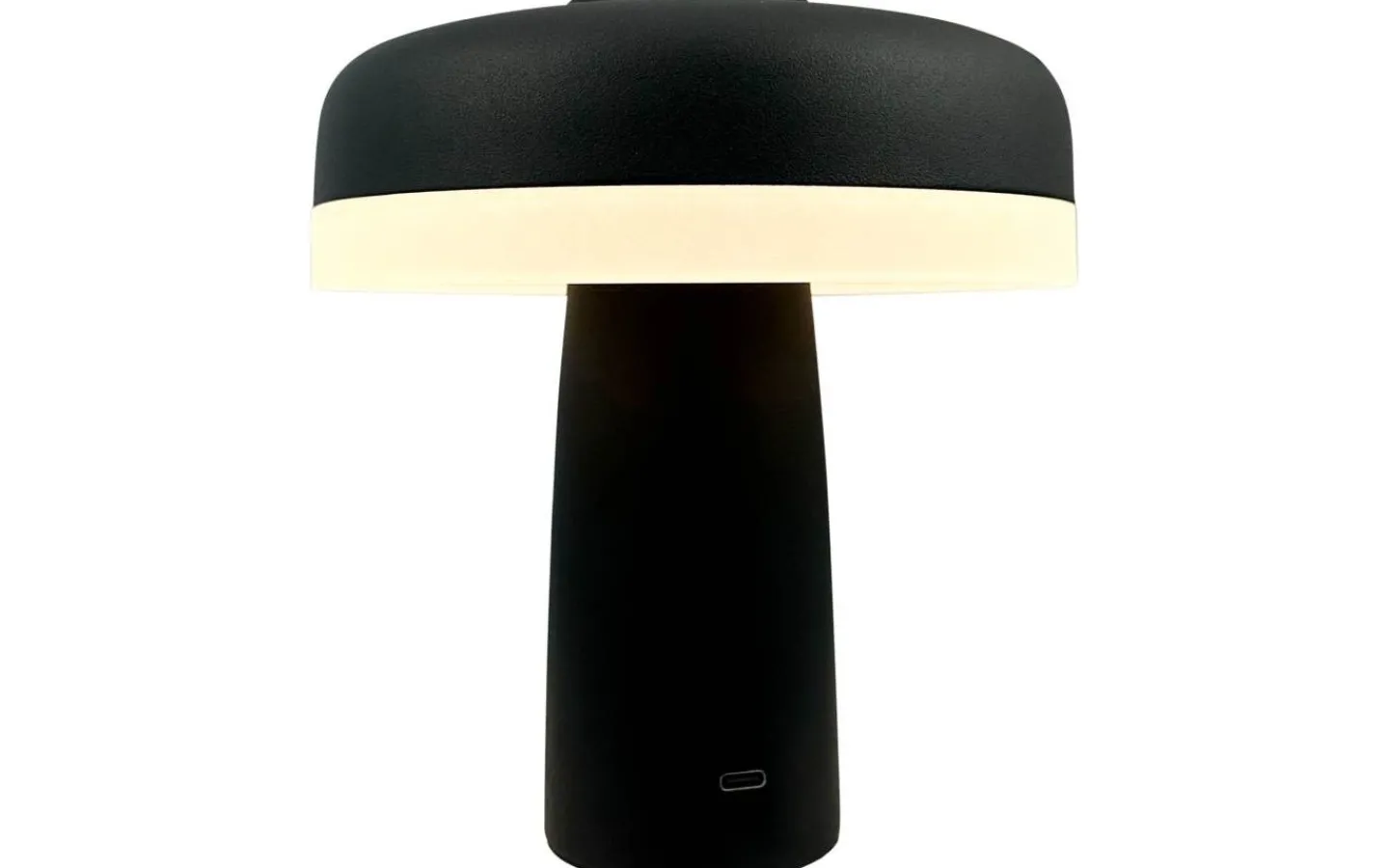 Dyberg Larsen Porter Uppladdningsbar Bordslampa 16,5cm Svart* Uppladdningsbara Lampor Inomhus