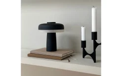 Dyberg Larsen Porter Uppladdningsbar Bordslampa 16,5cm Svart* Uppladdningsbara Lampor Inomhus