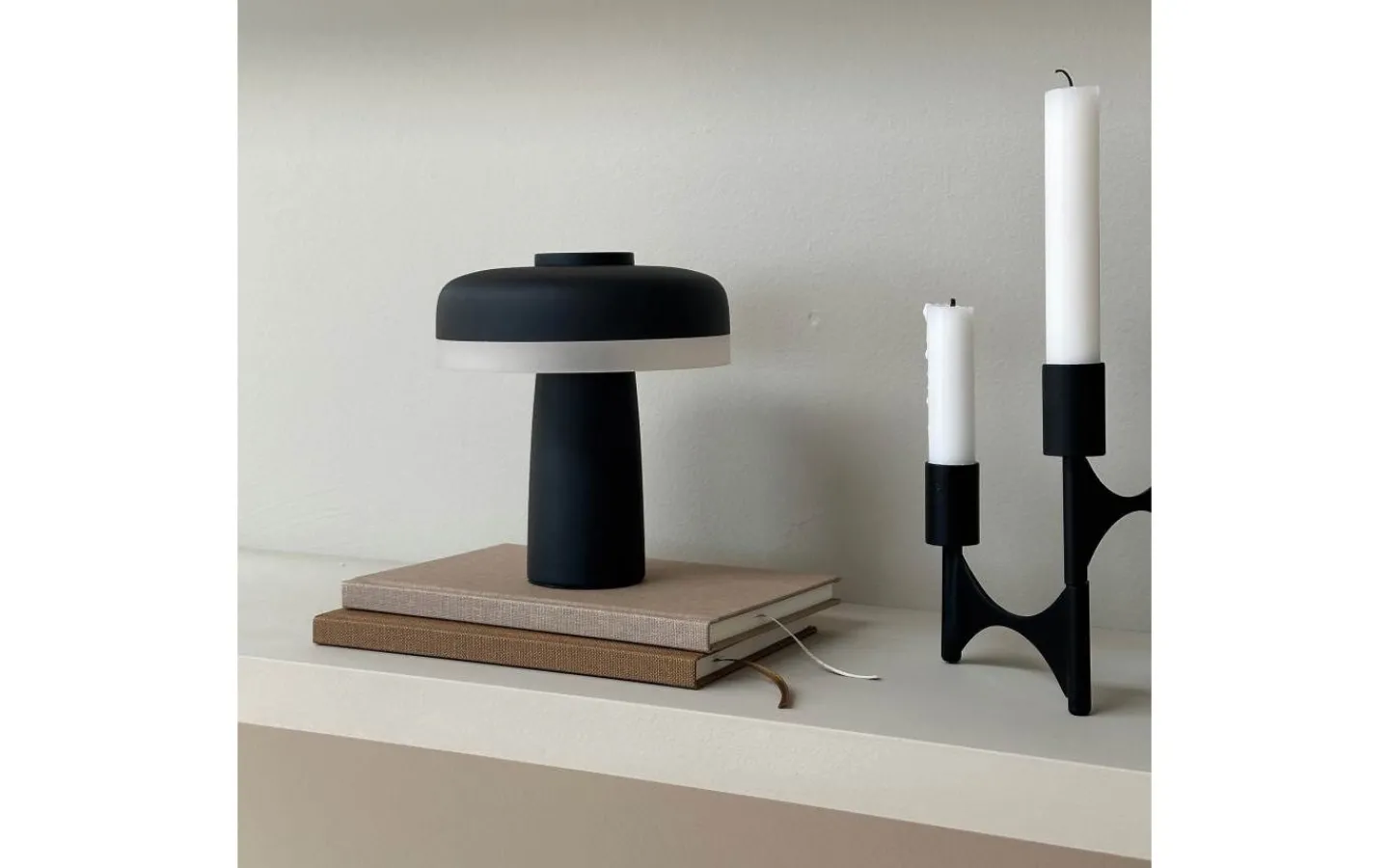 Dyberg Larsen Porter Uppladdningsbar Bordslampa 16,5cm Svart* Uppladdningsbara Lampor Inomhus