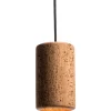 Porto Fönsterlampa 18,3cm Svartstruktur/Kork