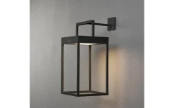 Portofino Ljuslykta Solcell + USB 30cm Svart IP54