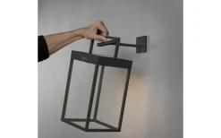 Portofino Ljuslykta Solcell + USB 30cm Svart IP54