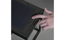 Portofino Ljuslykta Solcell + USB 30cm Svart IP54