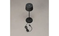 Uppladdningsbara Lampor Utomhus|Uppladdningsbara Lampor Utomhus<Konstsmide Positano Uppladdningsbar Bordslampa 35cm Svart IP54