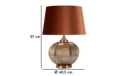 Bordslampor<Mauro Ferretti Prag Bordslampa 57cm Brun
