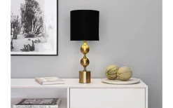 Cottex Prakt Bordslampa 60cm Mässing/Svart* Vardagsrum|Bordslampor