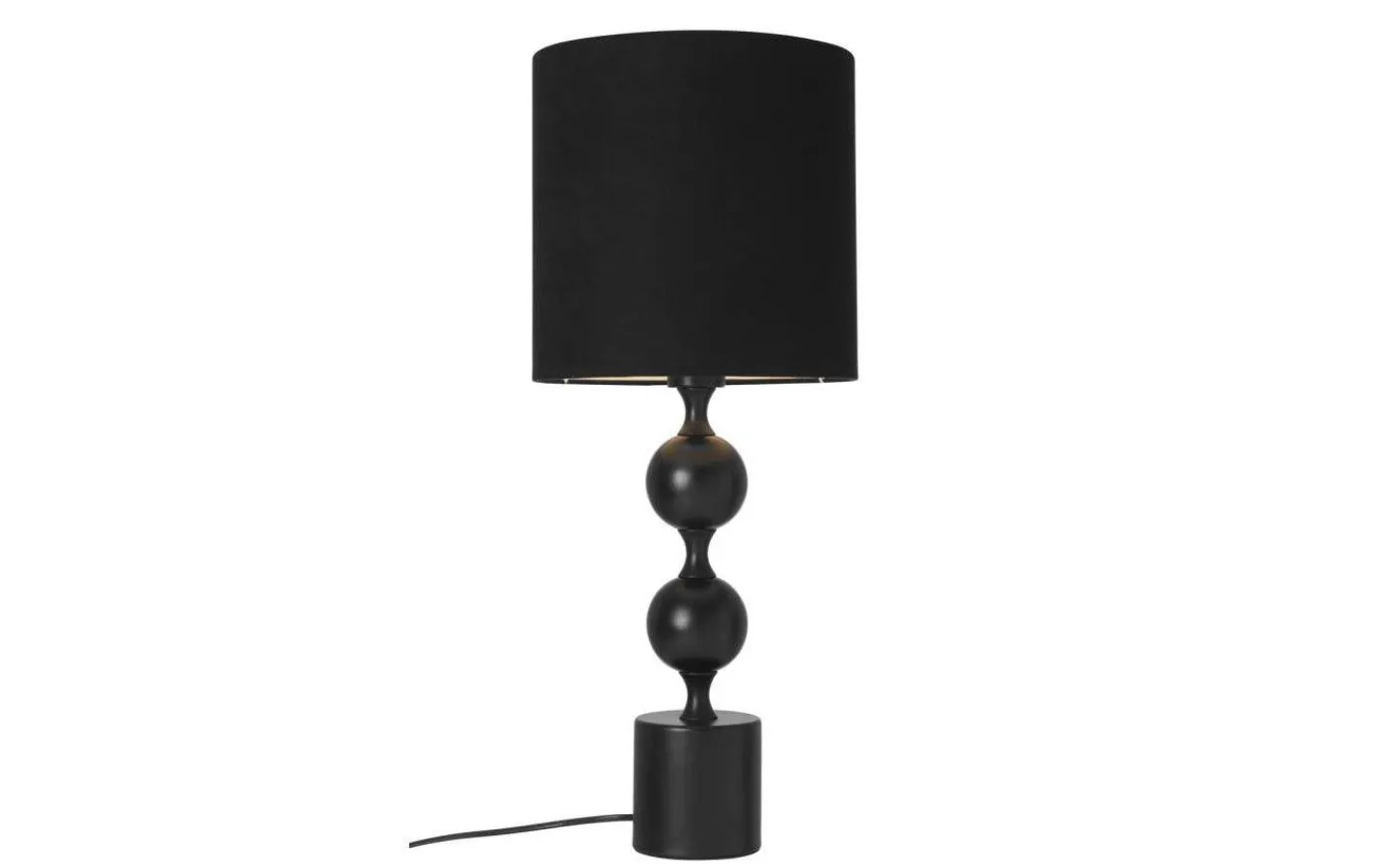 Cottex Prakt Bordslampa 60cm Svart/Svart* Vardagsrum|Bordslampor