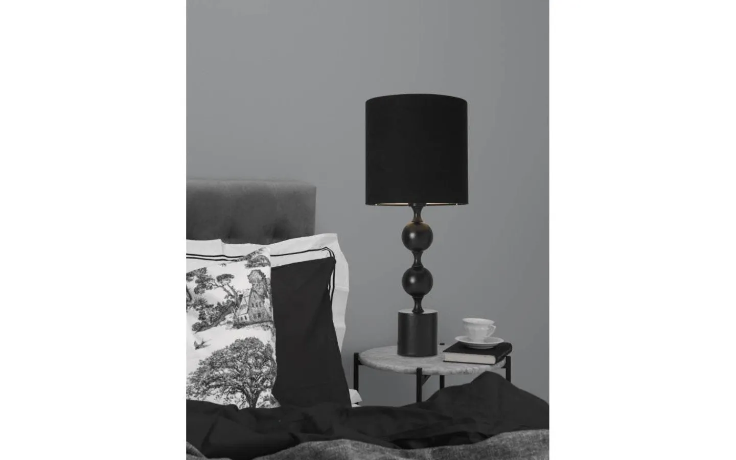 Cottex Prakt Bordslampa 60cm Svart/Svart* Vardagsrum|Bordslampor