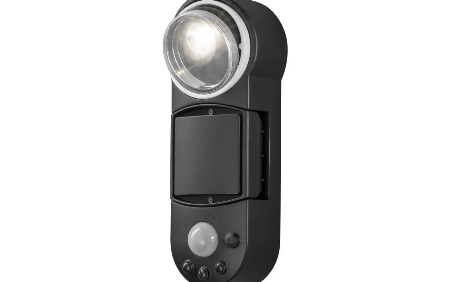 Led Strålkastare<Konstsmide Prato Batteridriven Vägglampa 1W LED Rörelsevakt Svart