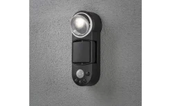 Led Strålkastare<Konstsmide Prato Batteridriven Vägglampa 1W LED Rörelsevakt Svart