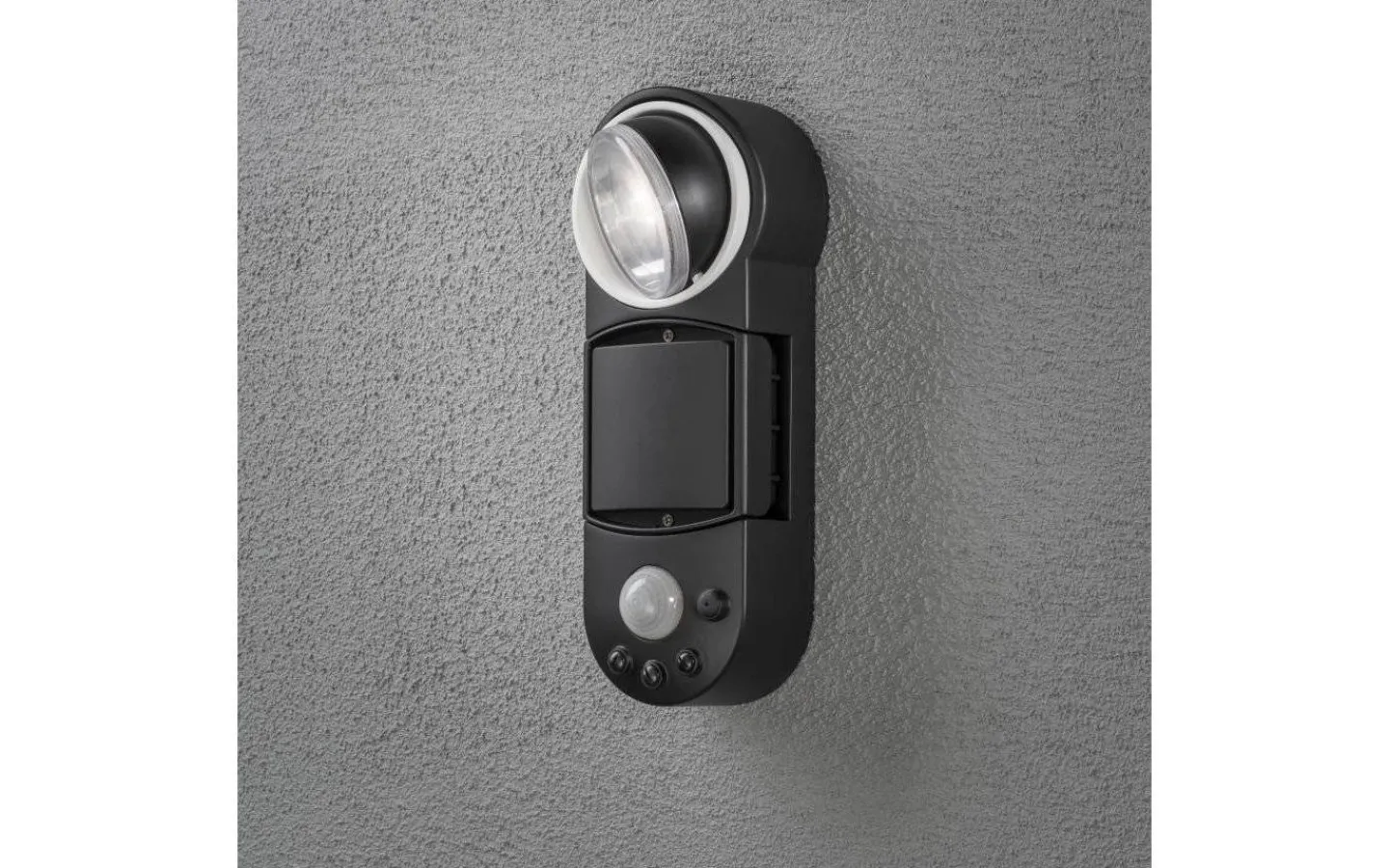 Led Strålkastare<Konstsmide Prato Batteridriven Vägglampa 1W LED Rörelsevakt Svart