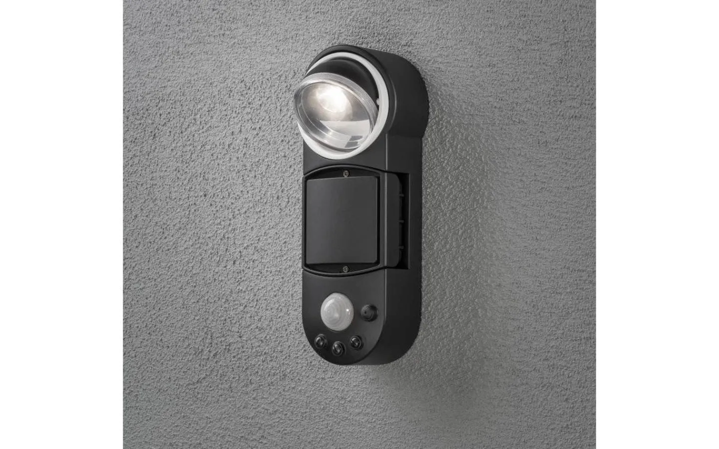 Led Strålkastare<Konstsmide Prato Batteridriven Vägglampa 1W LED Rörelsevakt Svart