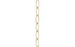 Belysningstillbehör<Karlskrona Lampfabrik Präglad kätting - Mässing (10m)