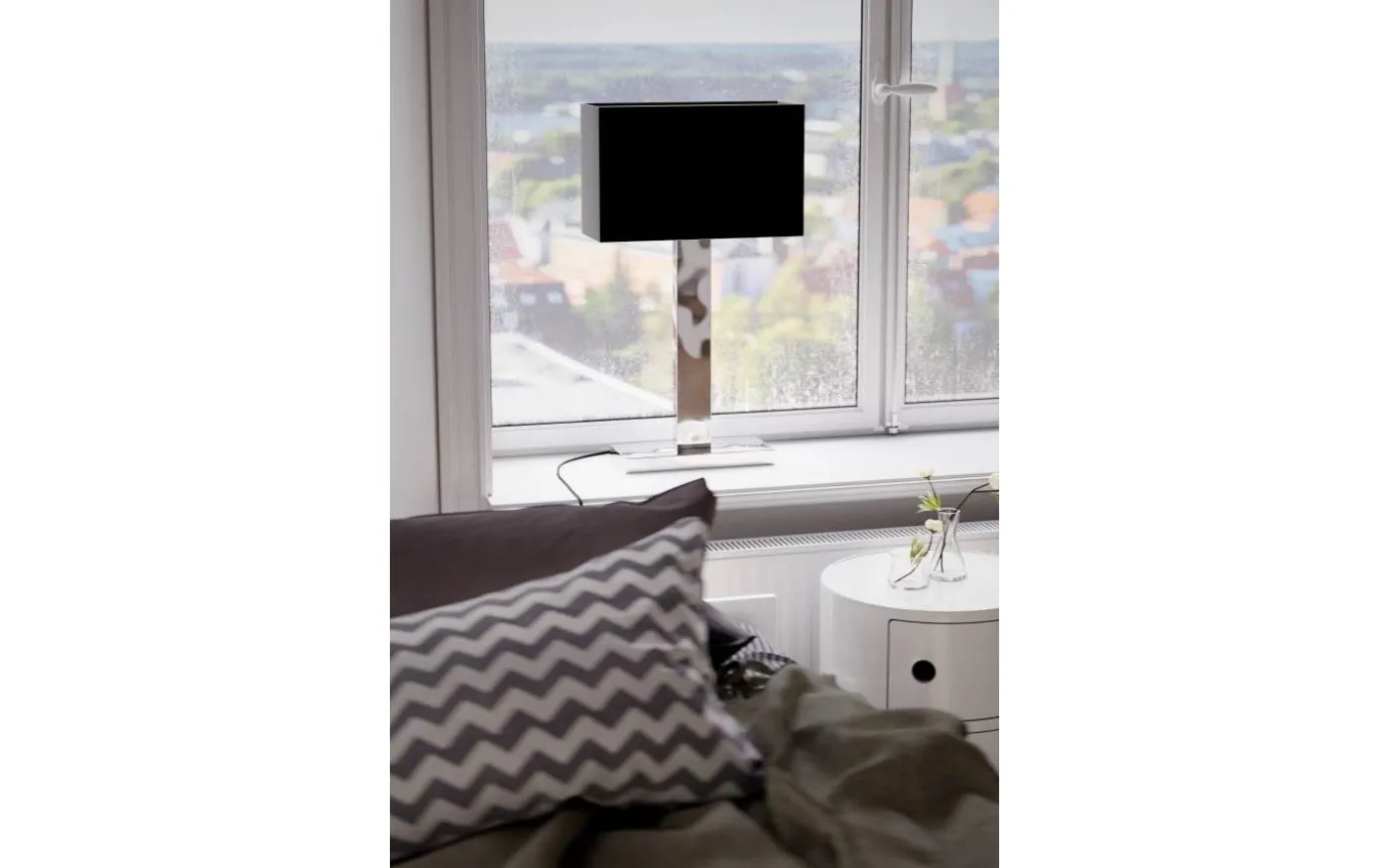 Prime Bordslampa 69cm Krom/Svart