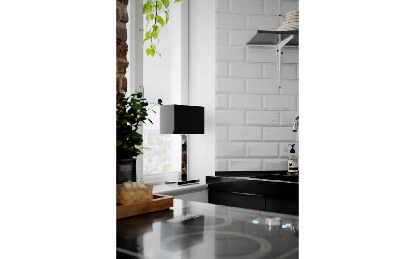 By Rydens Prime Bordslampa 47cm Krom/Svart* Bordslampor