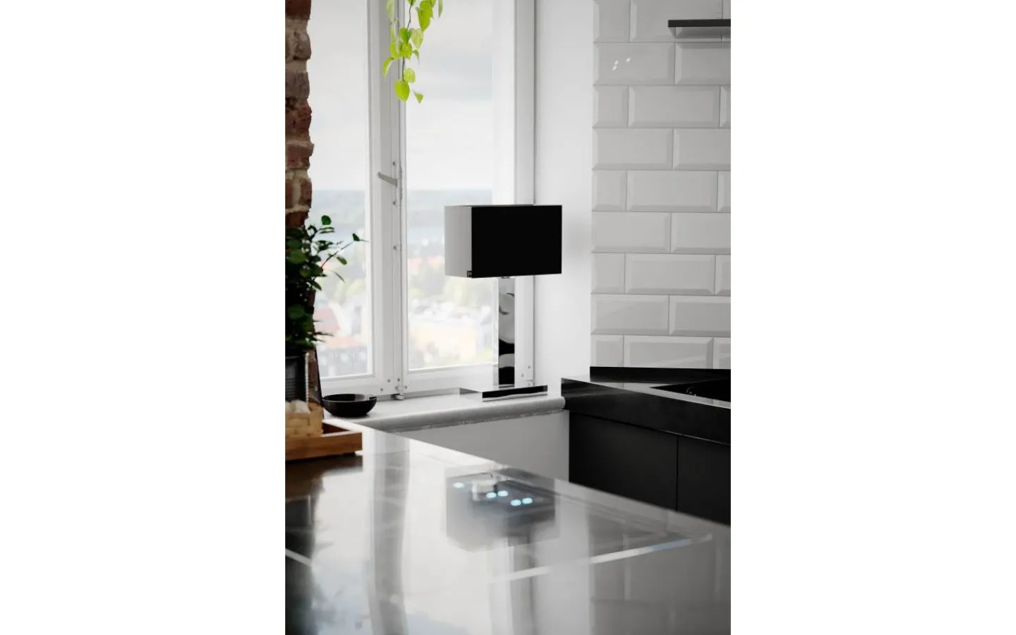 By Rydens Prime Bordslampa 47cm Krom/Svart* Bordslampor