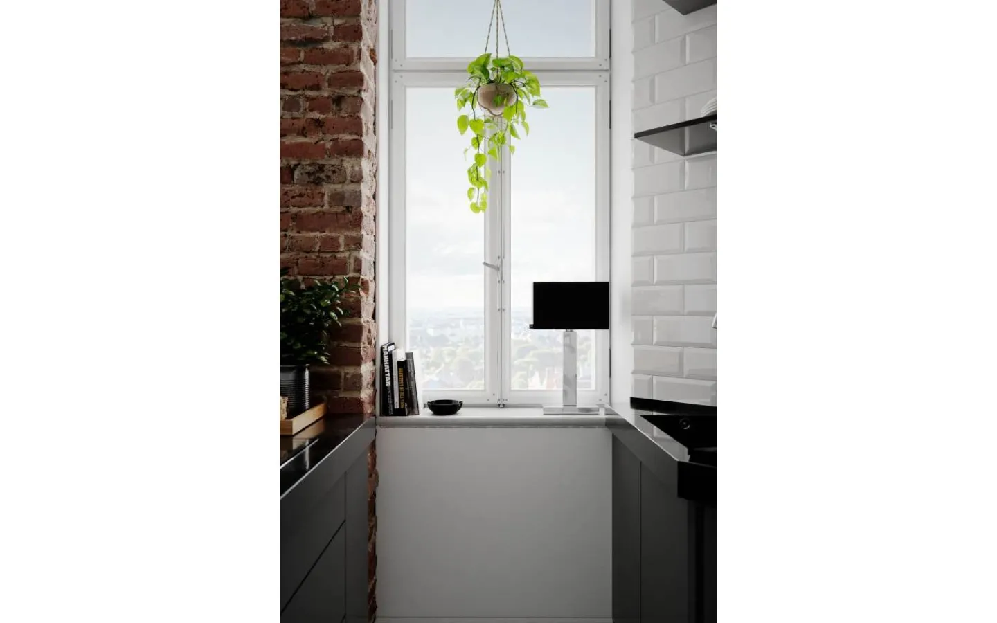 By Rydens Prime Bordslampa 47cm Krom/Svart* Bordslampor