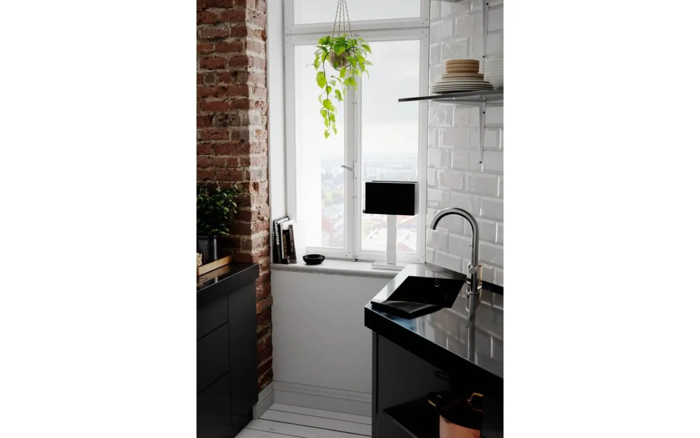 By Rydens Prime Bordslampa 47cm Krom/Svart* Bordslampor