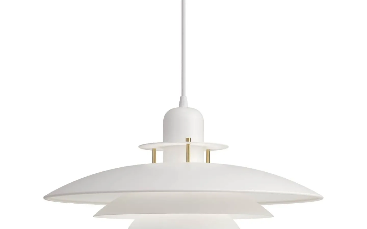 Kök & Matplats<Belid Primus Taklampa Ø43cm Mattvit/Mässing