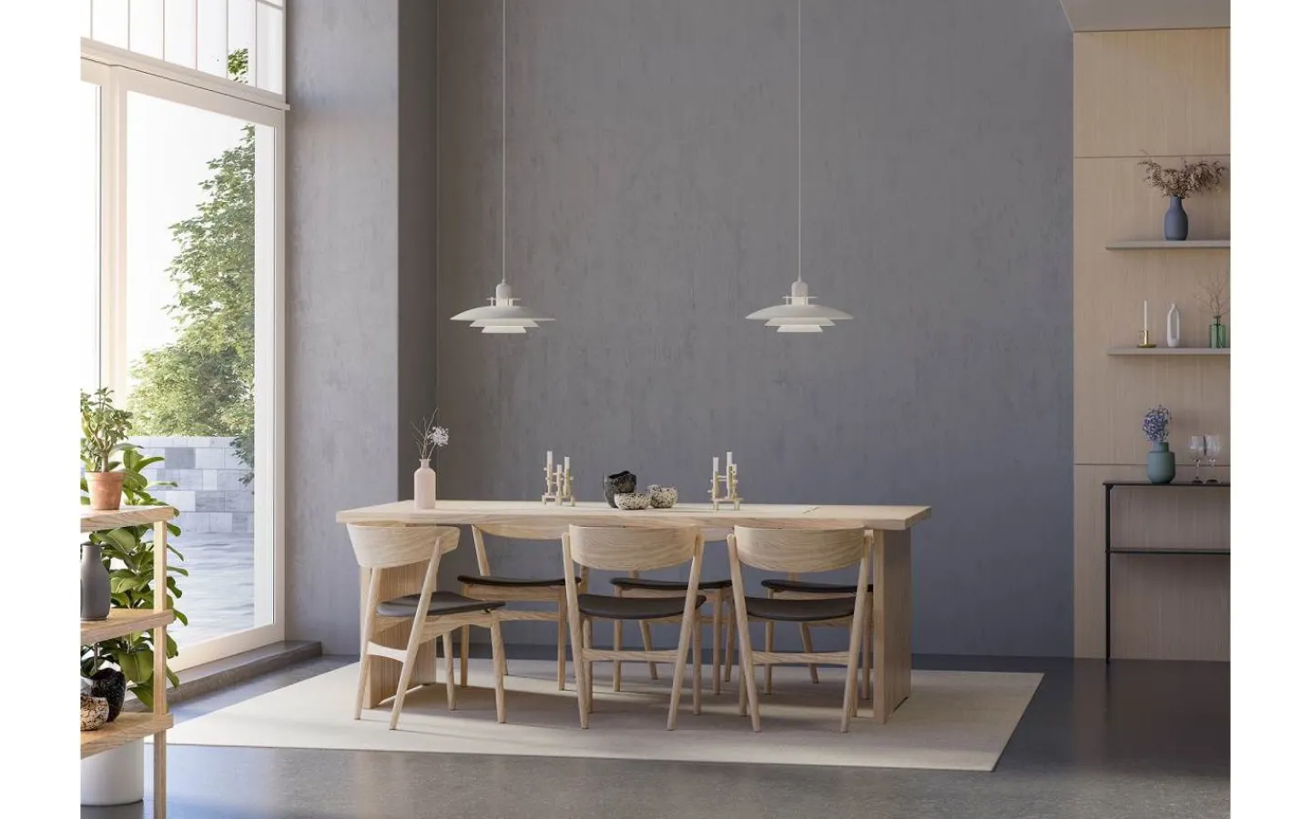 Kök & Matplats<Belid Primus Taklampa Ø43cm Mattvit/Mässing