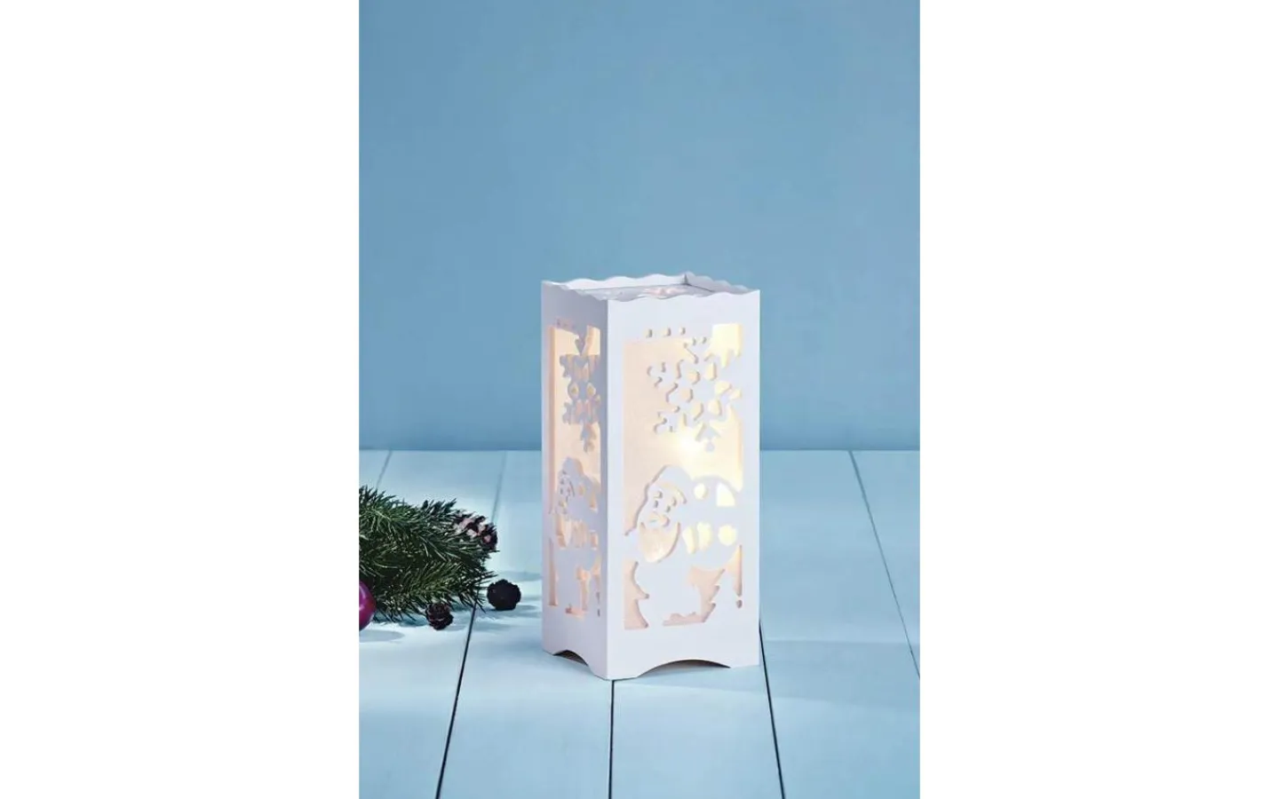 Markslojd Prince Batteridriven Bordslampa 23cm Vit* Batteri Julpynt Inomhus