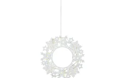 Prince Batteridriven Ljuskrans 36cm Vit