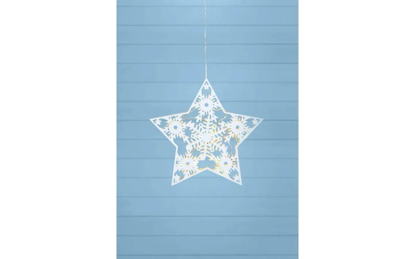 Markslojd Prince Batteridriven Stjärna 32cm Vit* Batteri Julpynt Inomhus