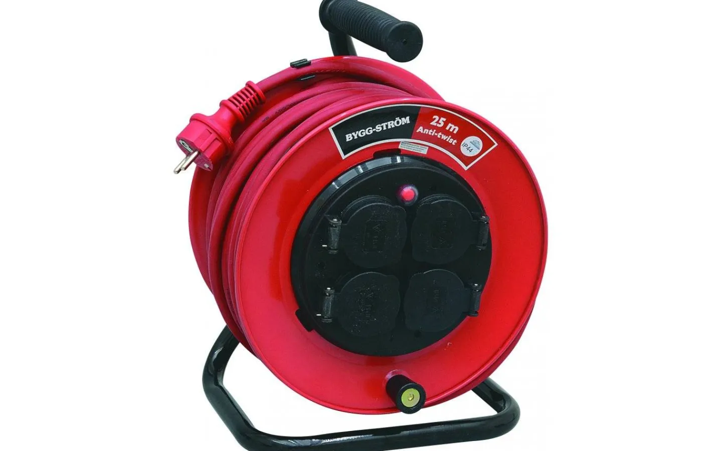 Cee,Skarvkabel,Central,Dimmrar<Malmbergs Proffskabelvinda, Plåt, 25 m, 3G2,5, IP44, Antitw.