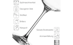 Puccini Vitvinsglas 23cm 6-pack