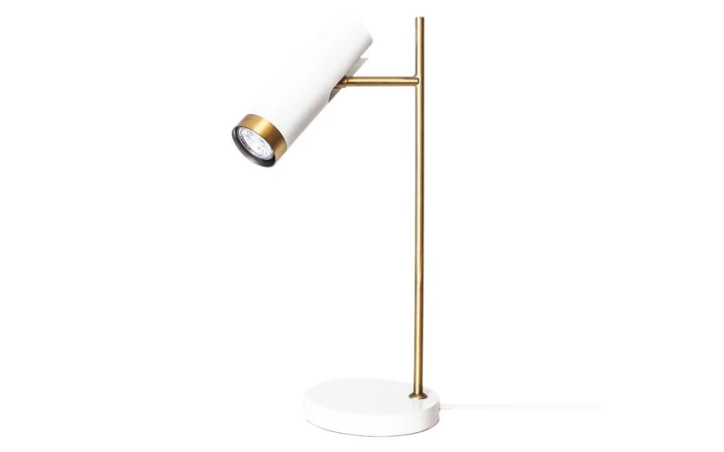 By Rydens Puls 1L Bordslampa 49cm Vit/Guld* Sovrum|Skrivbordslampor