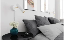 Puls 1L Vägglampa Vit/Guld