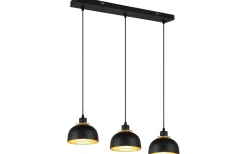 Avlånga Taklampor<Reality Punch Takpendel 3-delad E27 mattsvart