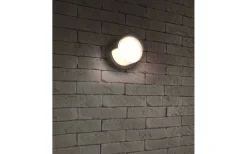 Vägglampor Utomhus<Reality Puno Vägglampa LED rund mattsvart IP54