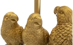 Mauro Ferretti Punto Bordslampa Papegojor 62,5cm Guld/Svart* Bordslampor