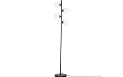 Golvlampor<By Rydens Punto Golvlampa 160cm Svart/Opal