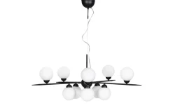 Punto Taklampa Ø100cm Svart/Opal