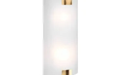 Trio Lighting Pura Vägglampa 40cm 2xE27 antikmässing* Lampetter