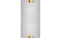 Trio Lighting Pura Vägglampa 40cm 2xE27 antikmässing* Lampetter