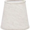 Enfärgade Runda Lampskärmar<PR Home Queen Lampskärm Ø12cm Lin Ljus Beige