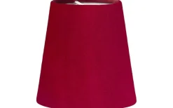 Enfärgade Runda Lampskärmar<PR Home Queen Lampskärm Ø12cm Sammet Klarröd