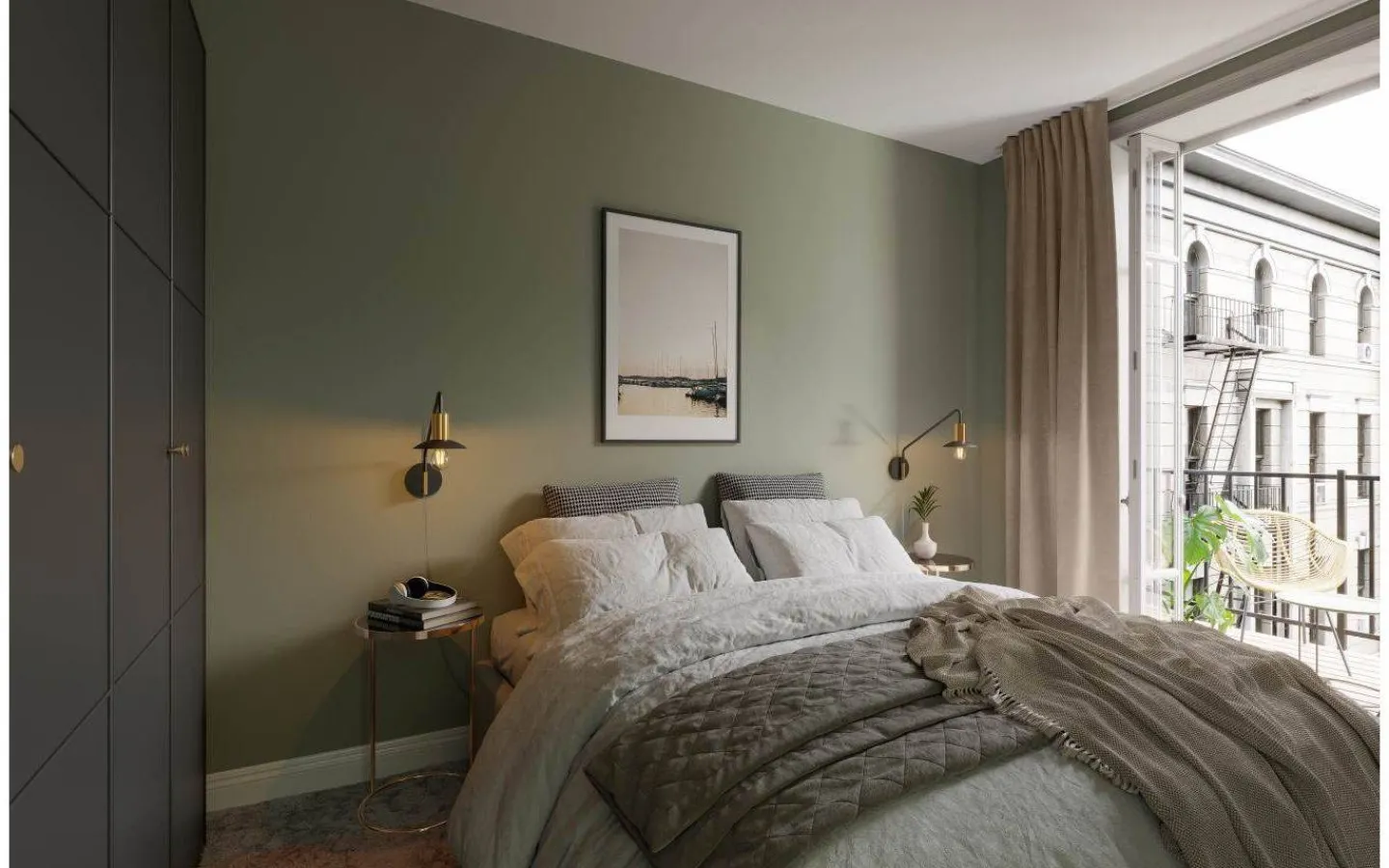 Läslampor<By Rydens Quinn Vägglampa 35cm Matt Svart