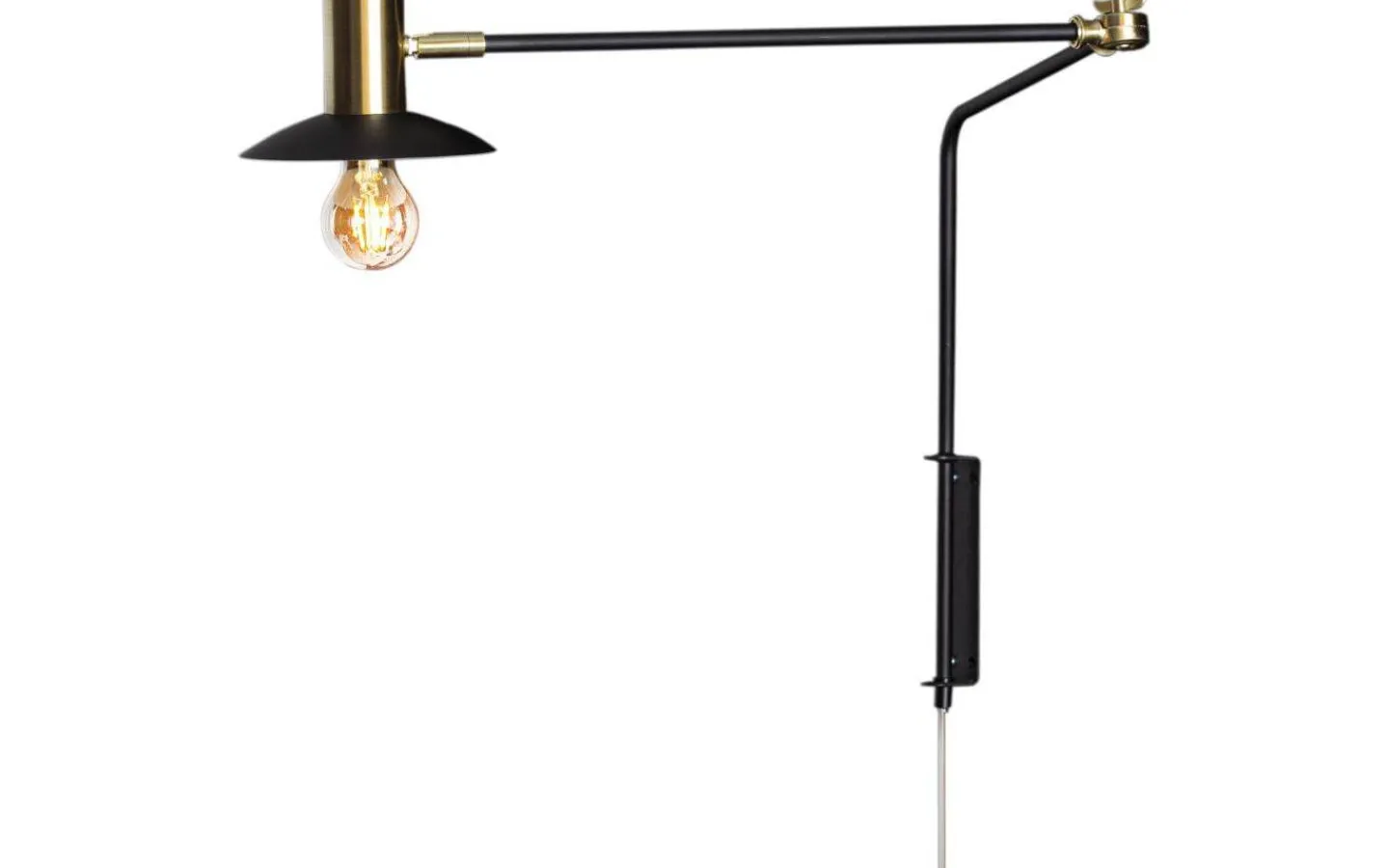 Läslampor<By Rydens Quinn Vägglampa 60cm Matt Svart