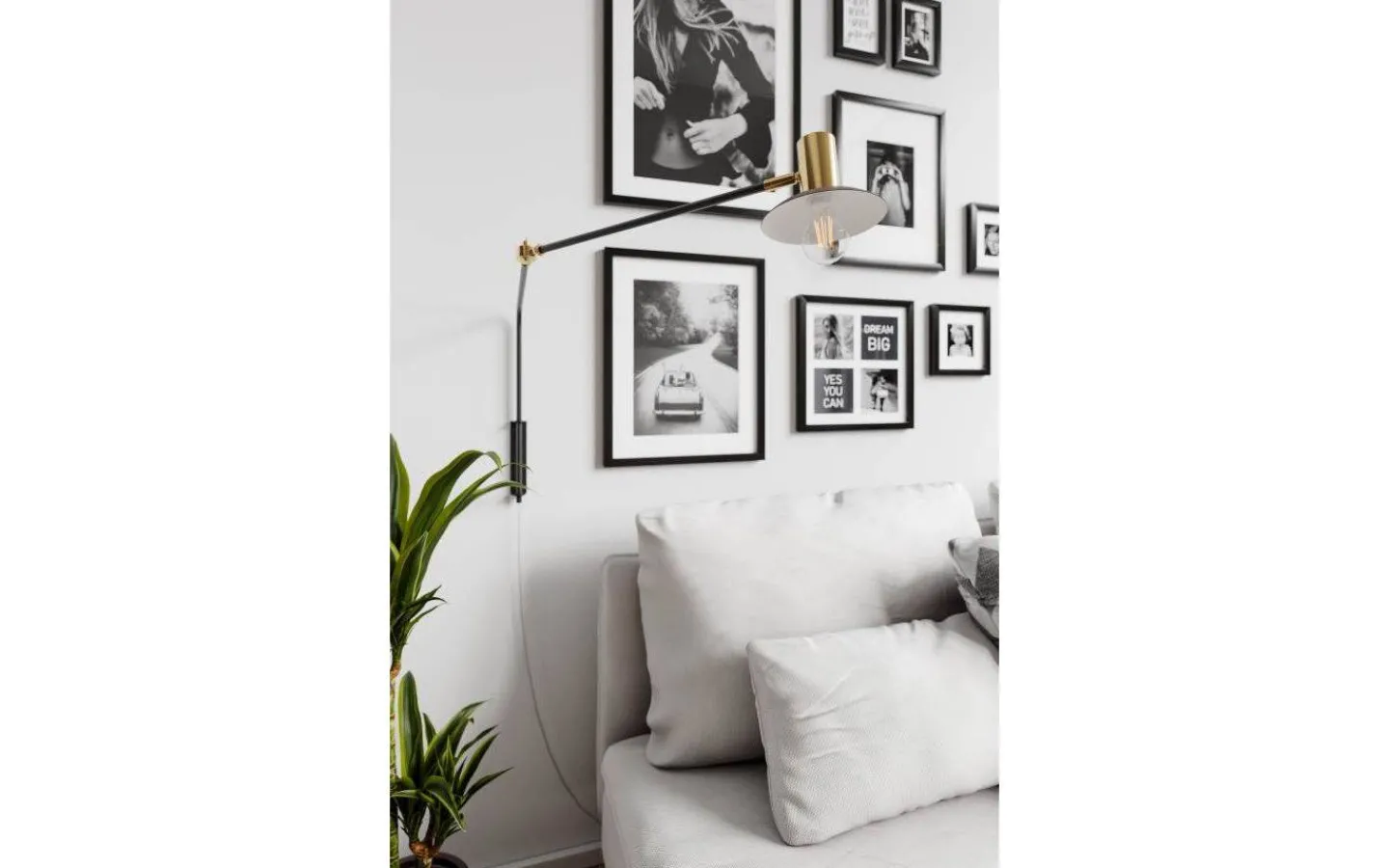 Läslampor<By Rydens Quinn Vägglampa 60cm Matt Svart